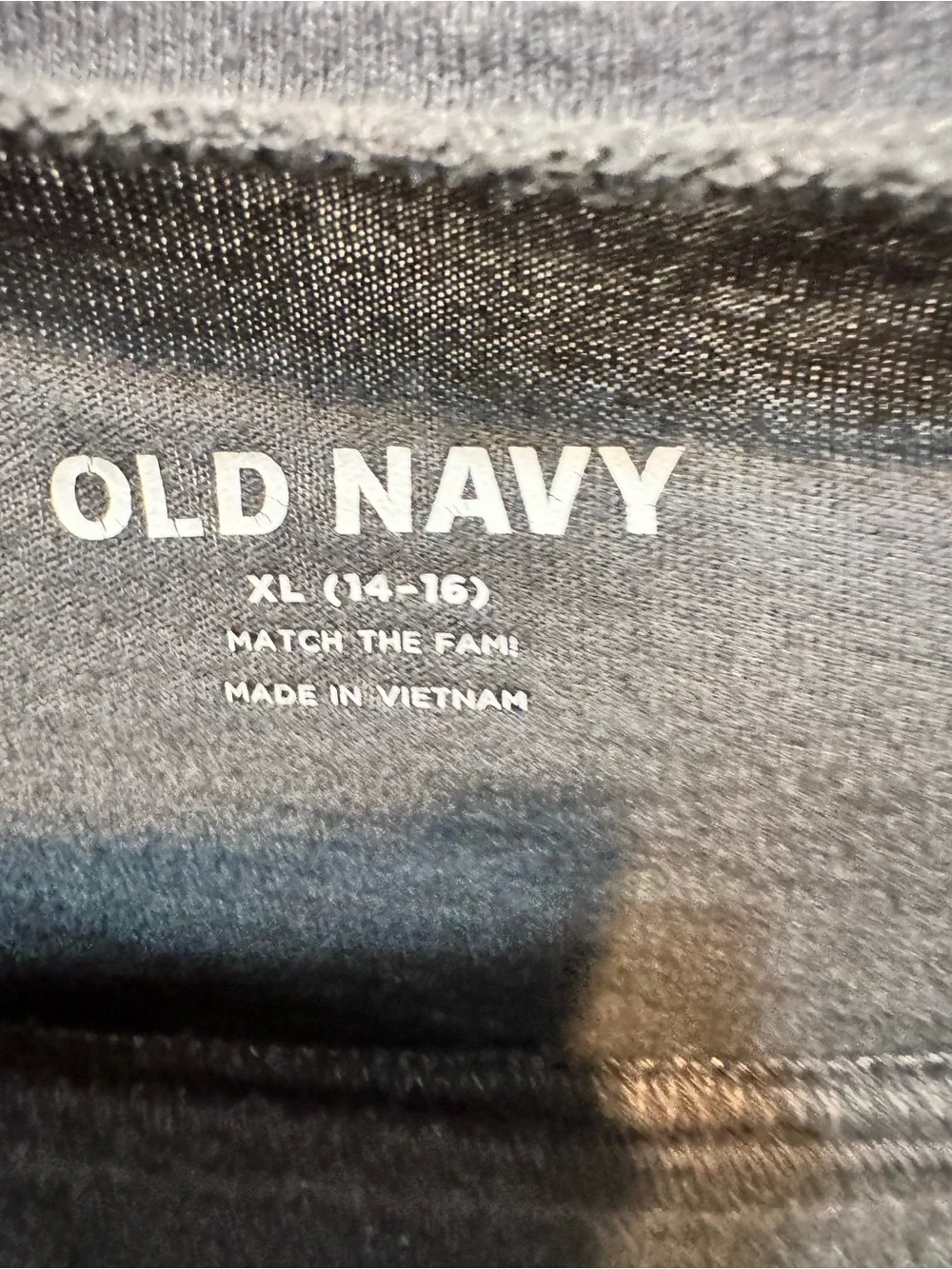 Old Navy Kids Black Tee with White Ghost Peace Graphic